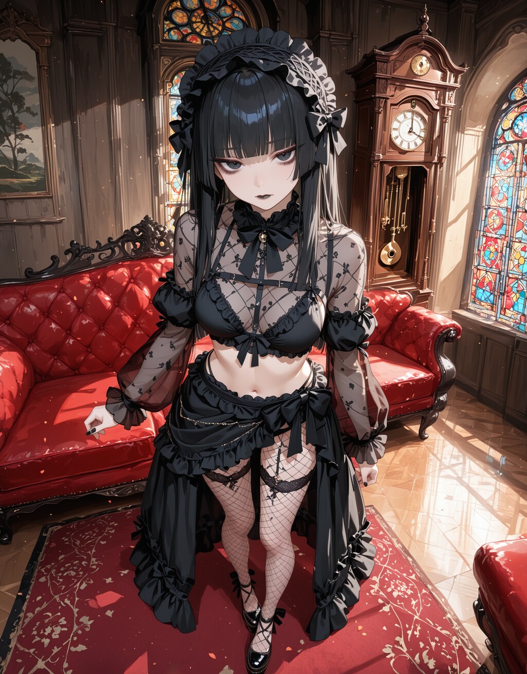 ゴスロリ水着(水濡れ厳禁)改良中