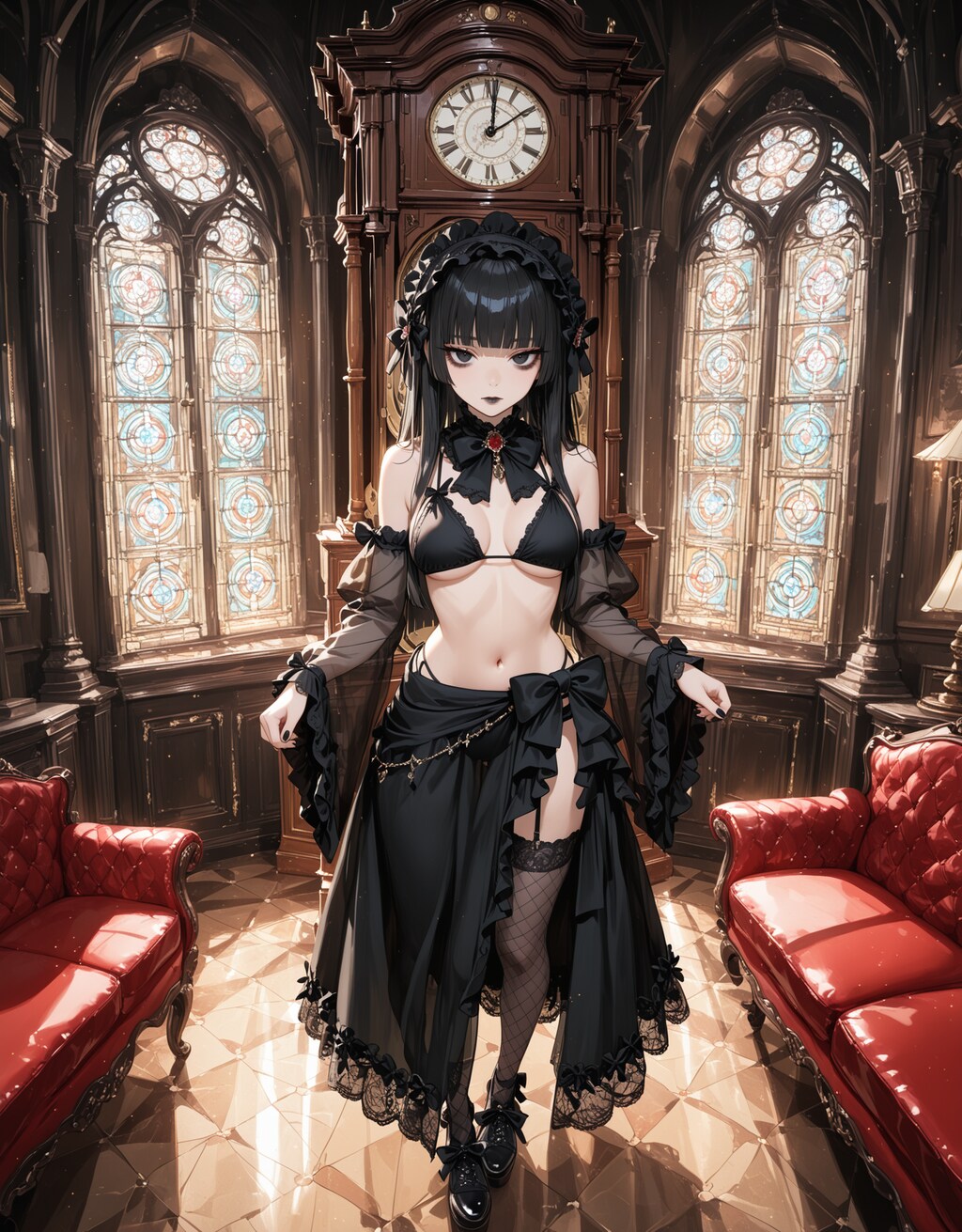 ゴスロリ水着(水濡れ厳禁)改良中