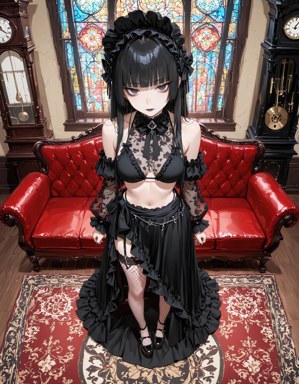 ゴスロリ水着(水濡れ厳禁)改良中