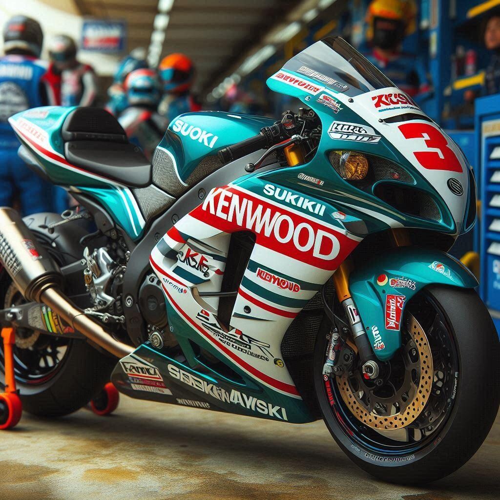 ケンウッドカラーのスズキ隼