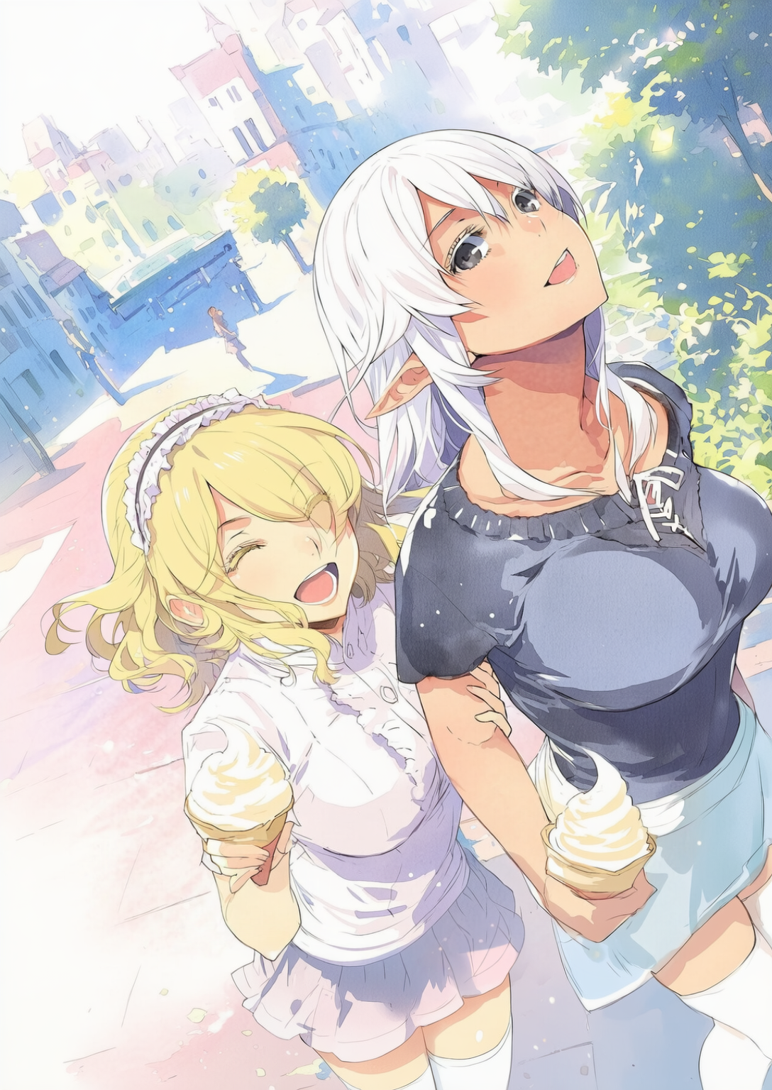 [曲付き] 色彩のタワー（v5.5 new city pop ver.） | の人気AIイラスト・グラビア