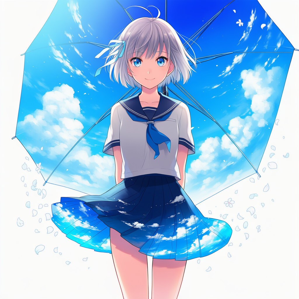蒼い傘