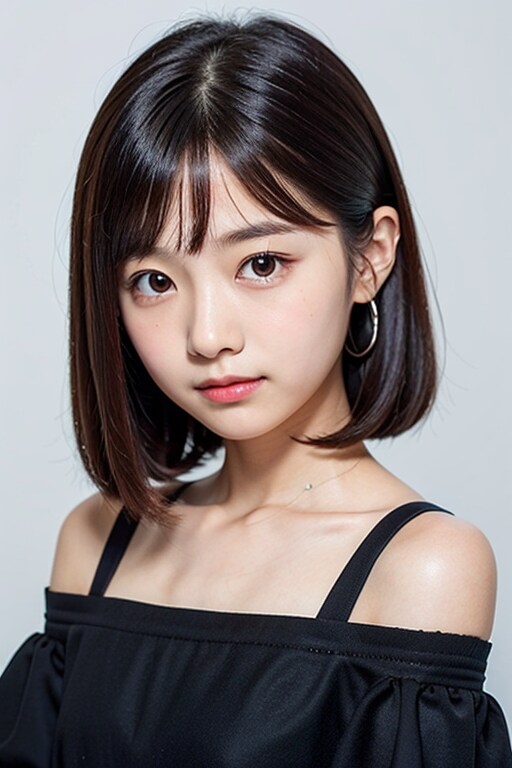 オフショルダーの女の子