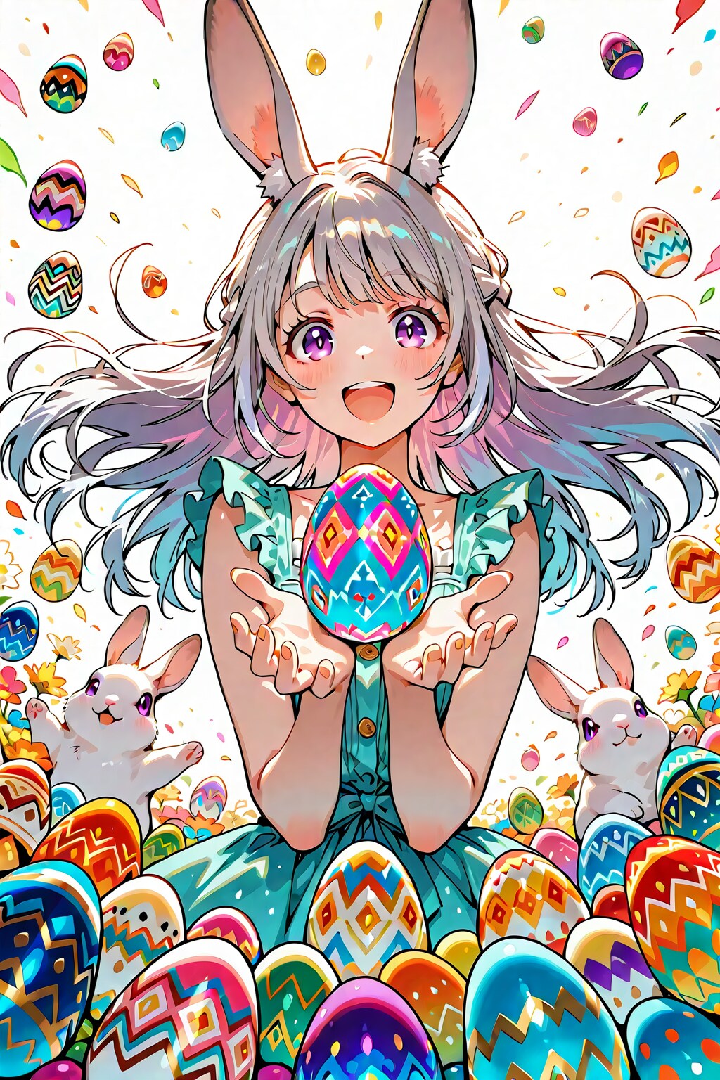 カラフルたまご_20260403 | の人気AIイラスト・グラビア