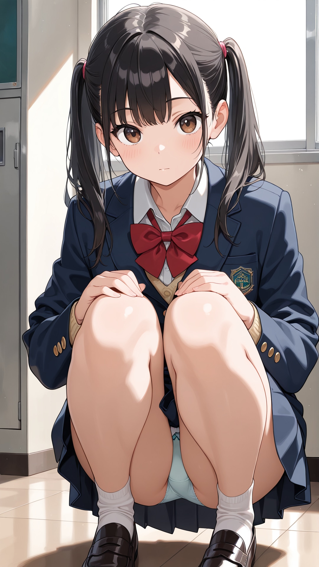 ツインテ美少女 パンチラ