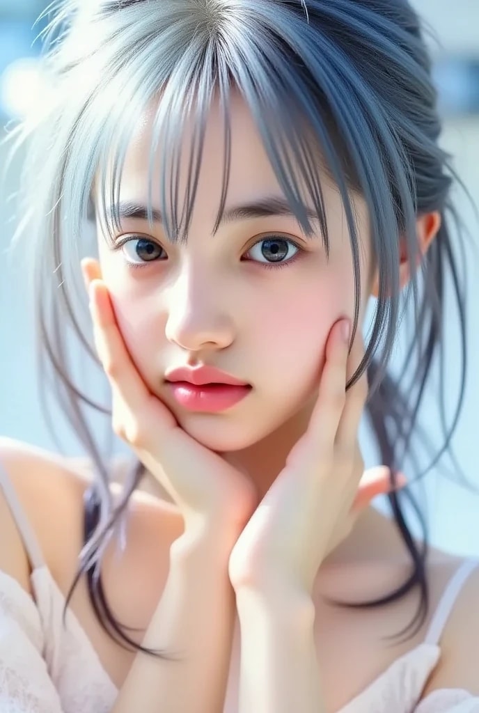 ライトブルーヘア