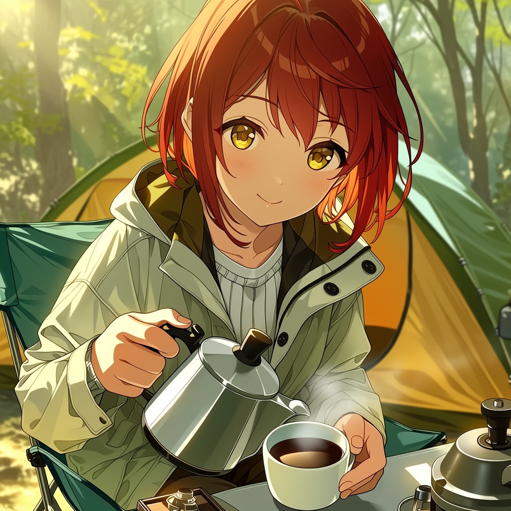 キャンプでおはよう（１）niji7 | の人気AIイラスト・グラビア