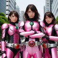 ピンクの仮面ライダー 3枚目