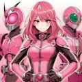ピンクの仮面ライダー 4枚目
