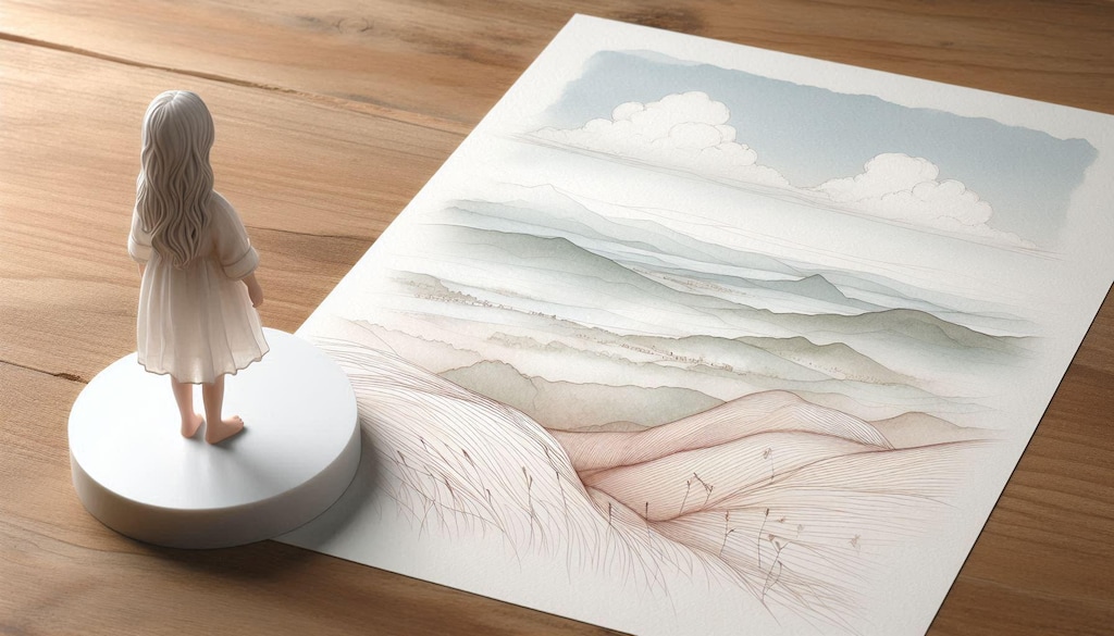 遠望・白(Dalle編)