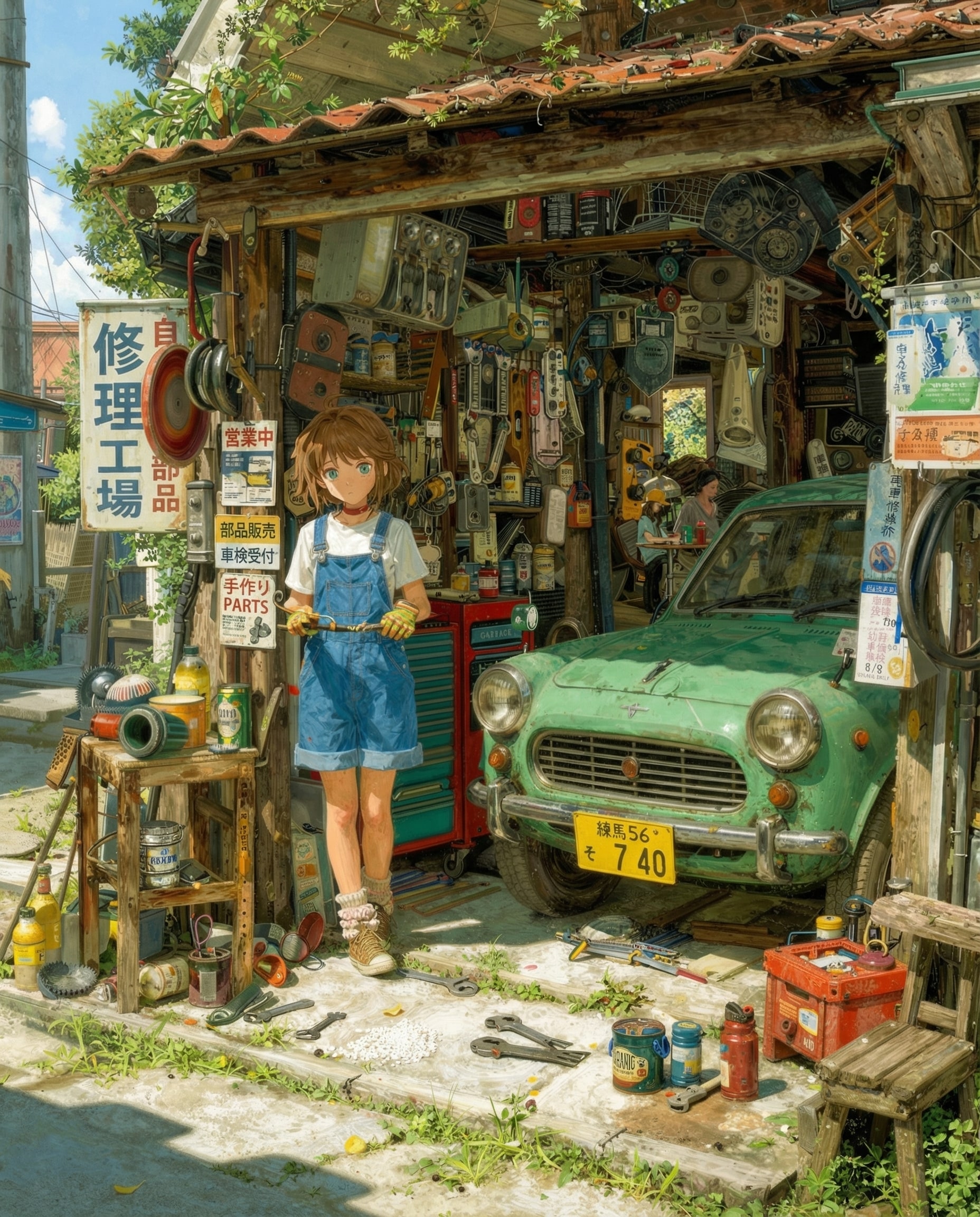 工具の匂いと一匹の狼 | の人気AIイラスト・グラビア