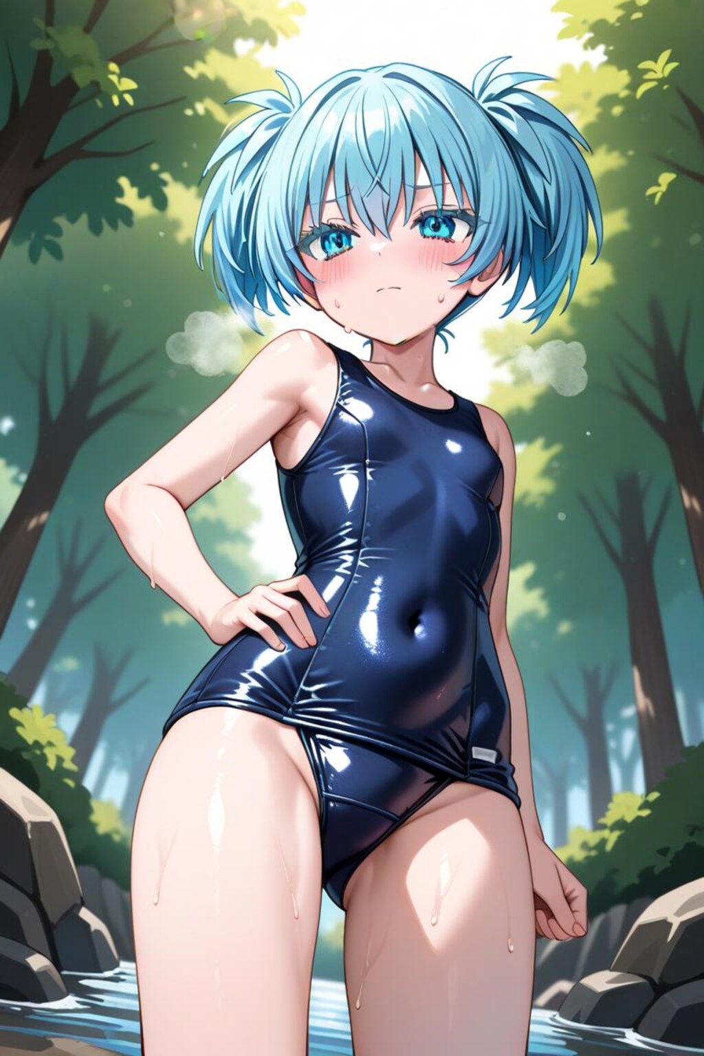 暗殺教室　潮田渚　スク水