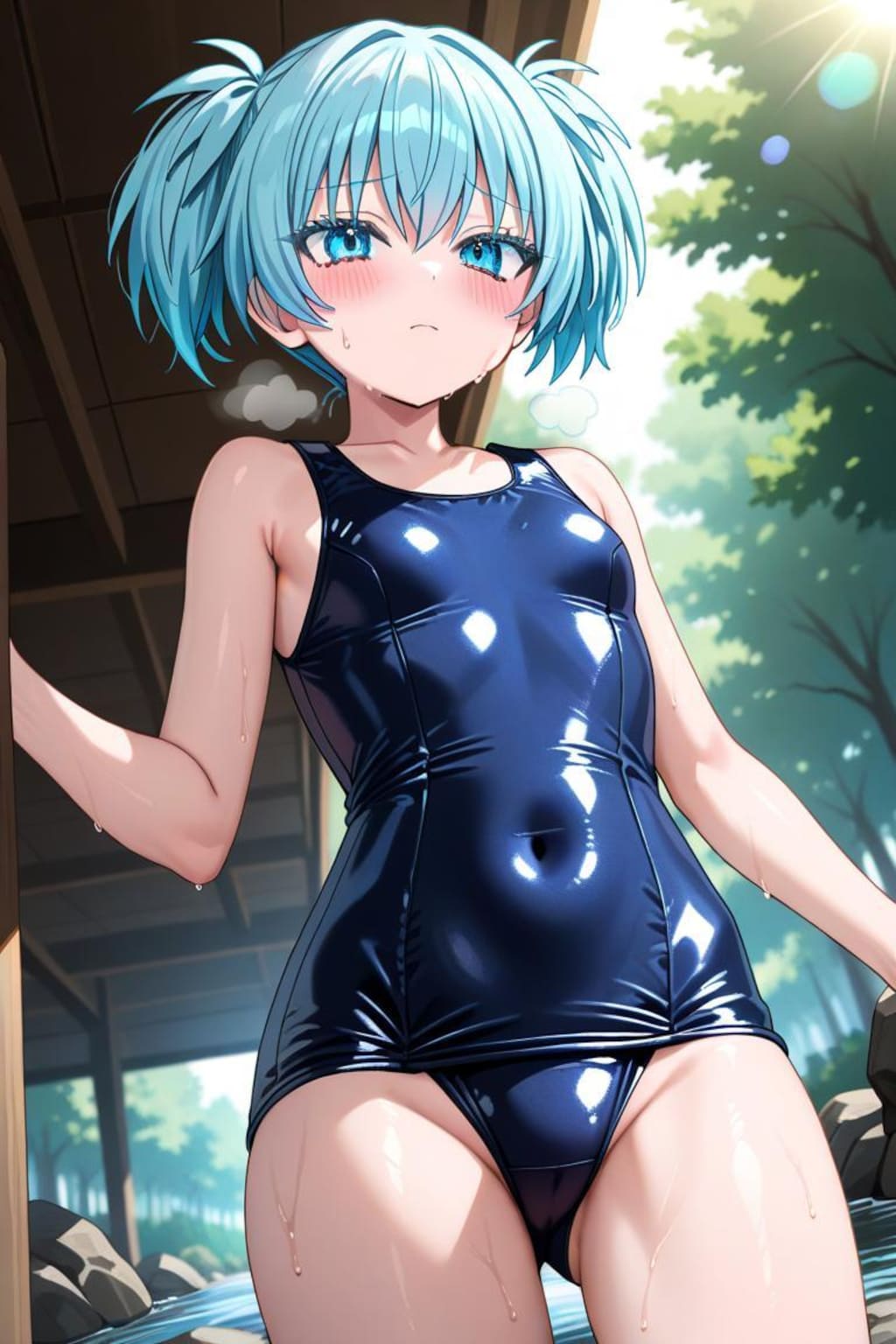 暗殺教室　潮田渚　スク水