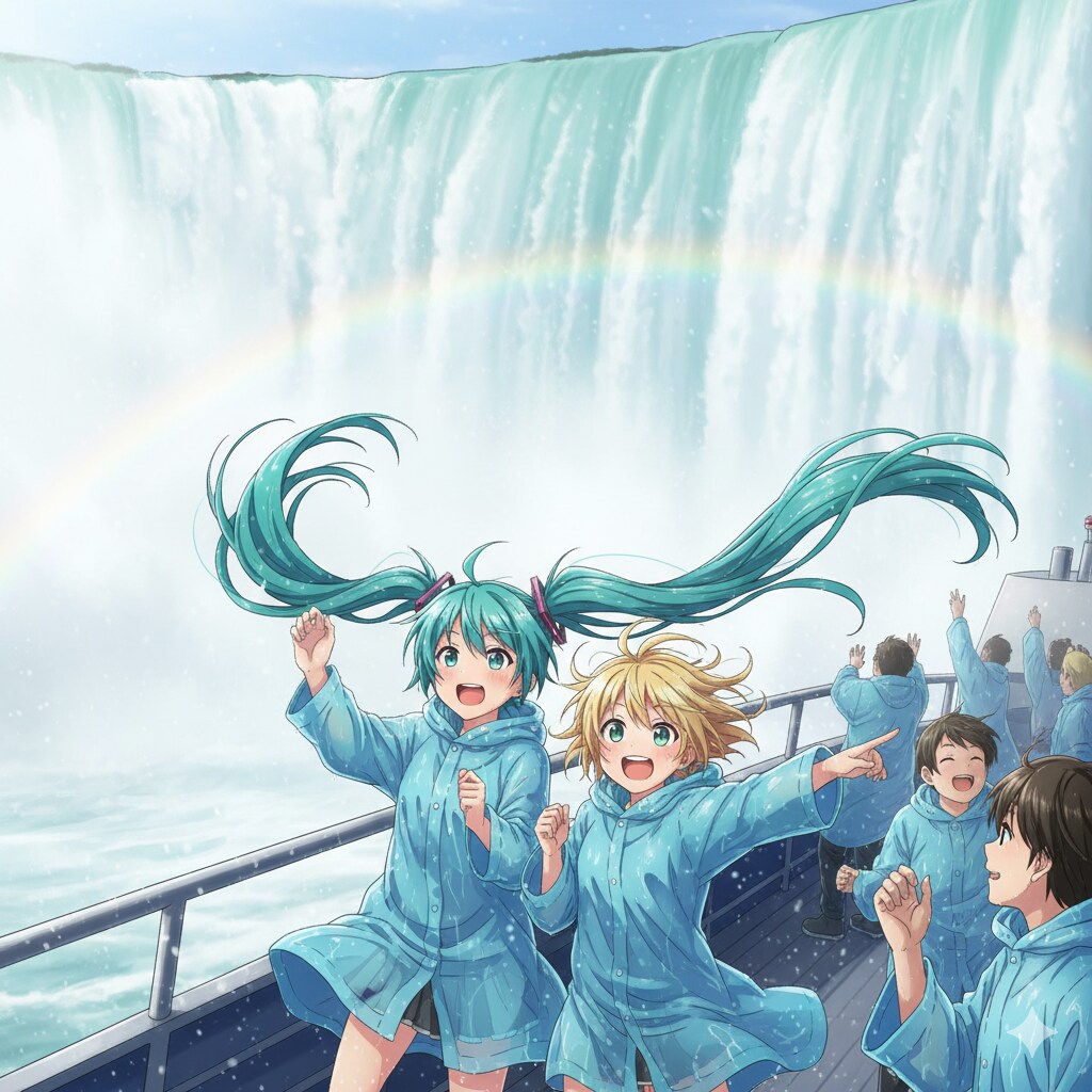 ミクさんリンさん ナイアガラの滝に来ました