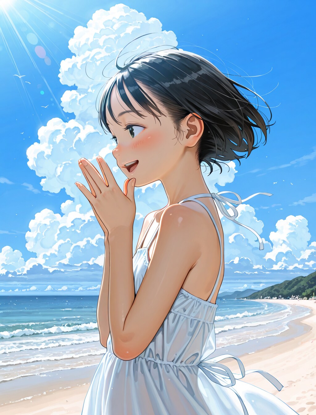 砂浜にて （絵差し替え）