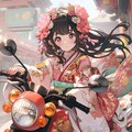 新春バイクっ娘 2枚目