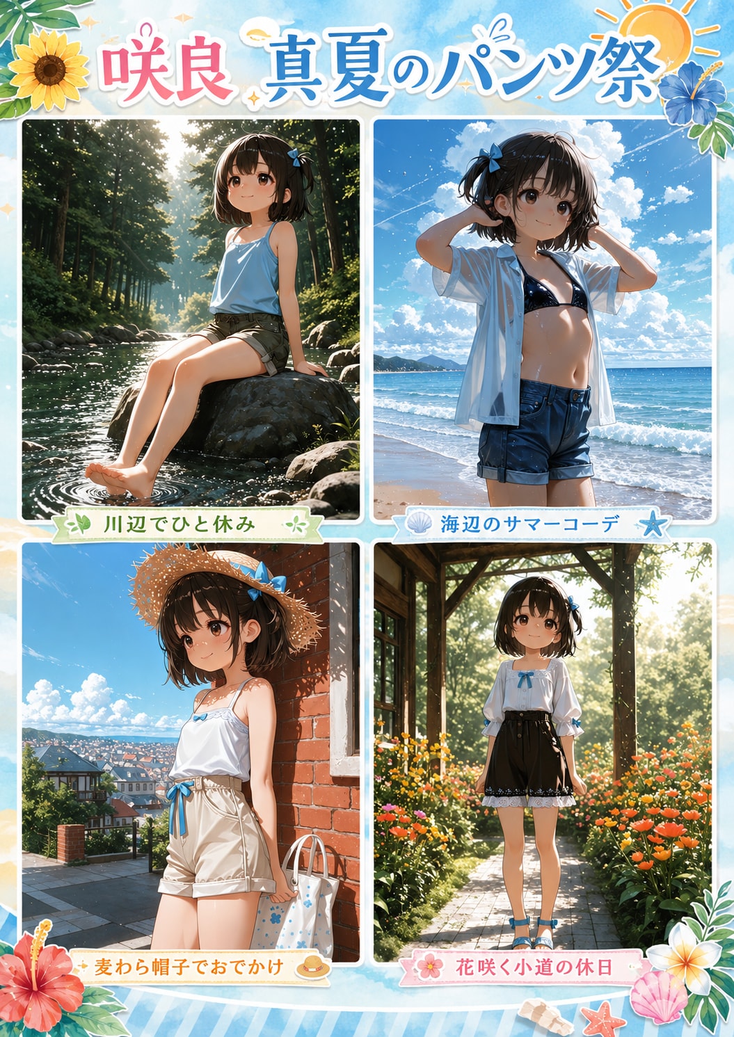 咲良の真夏のショートパンツ祭