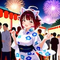 夏祭りだにゃっ！🏮 7枚目