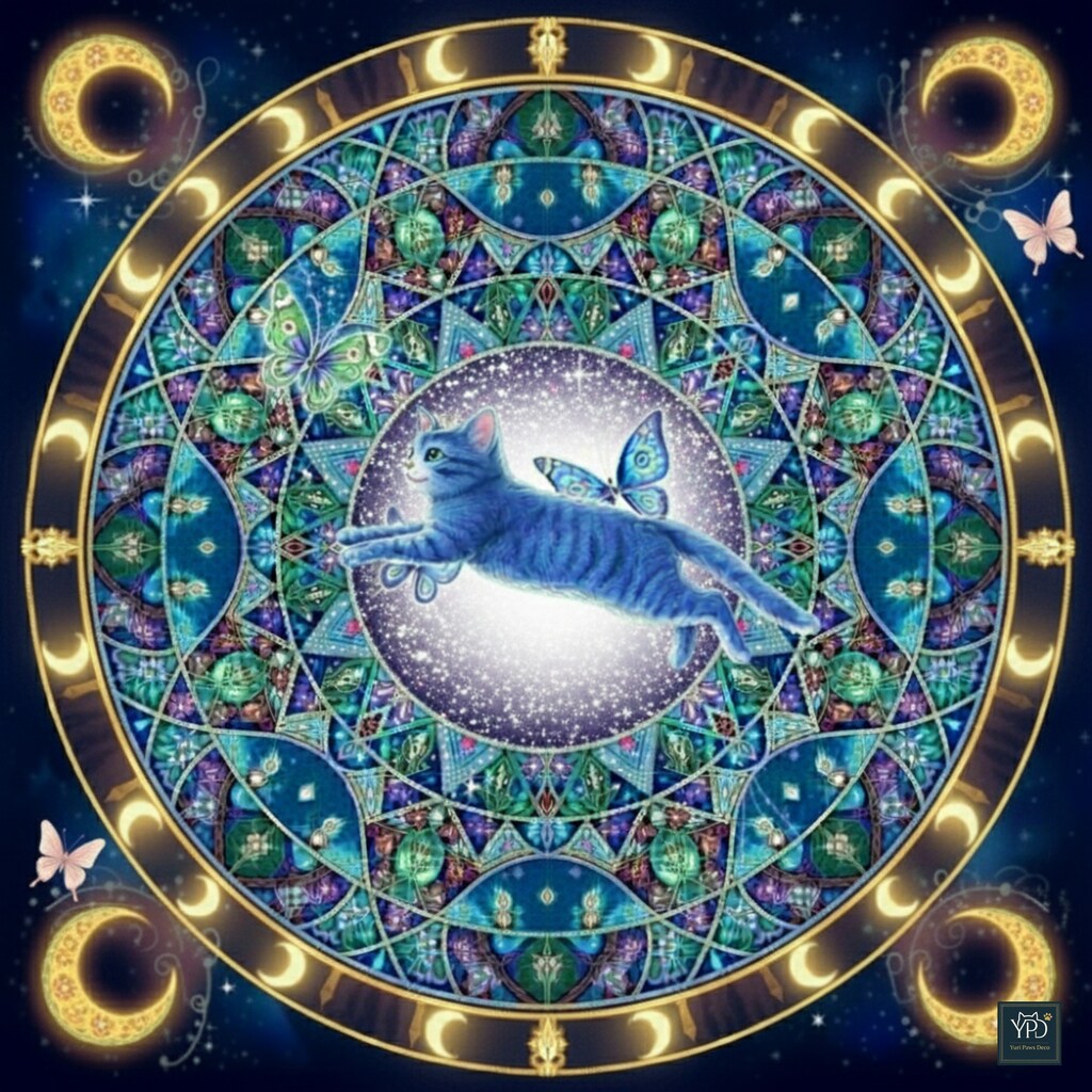 煌めく月夜の魔法猫