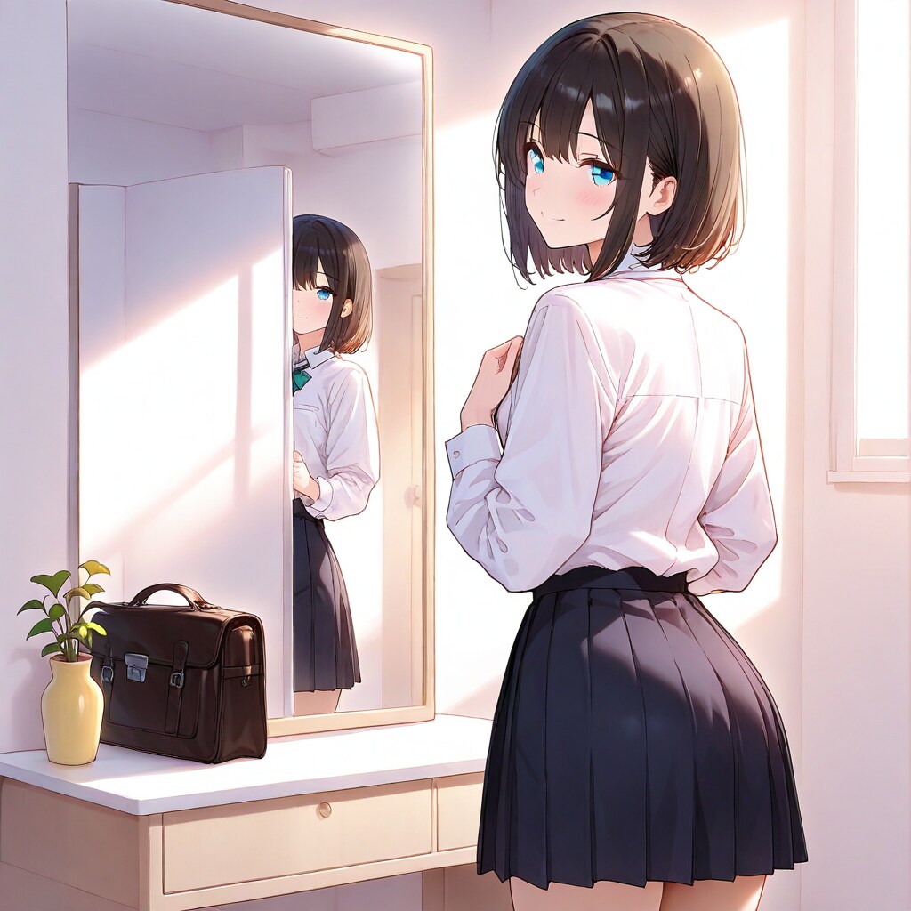 鏡の前に立つ私（５）