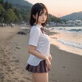 放課後の海岸 3枚目