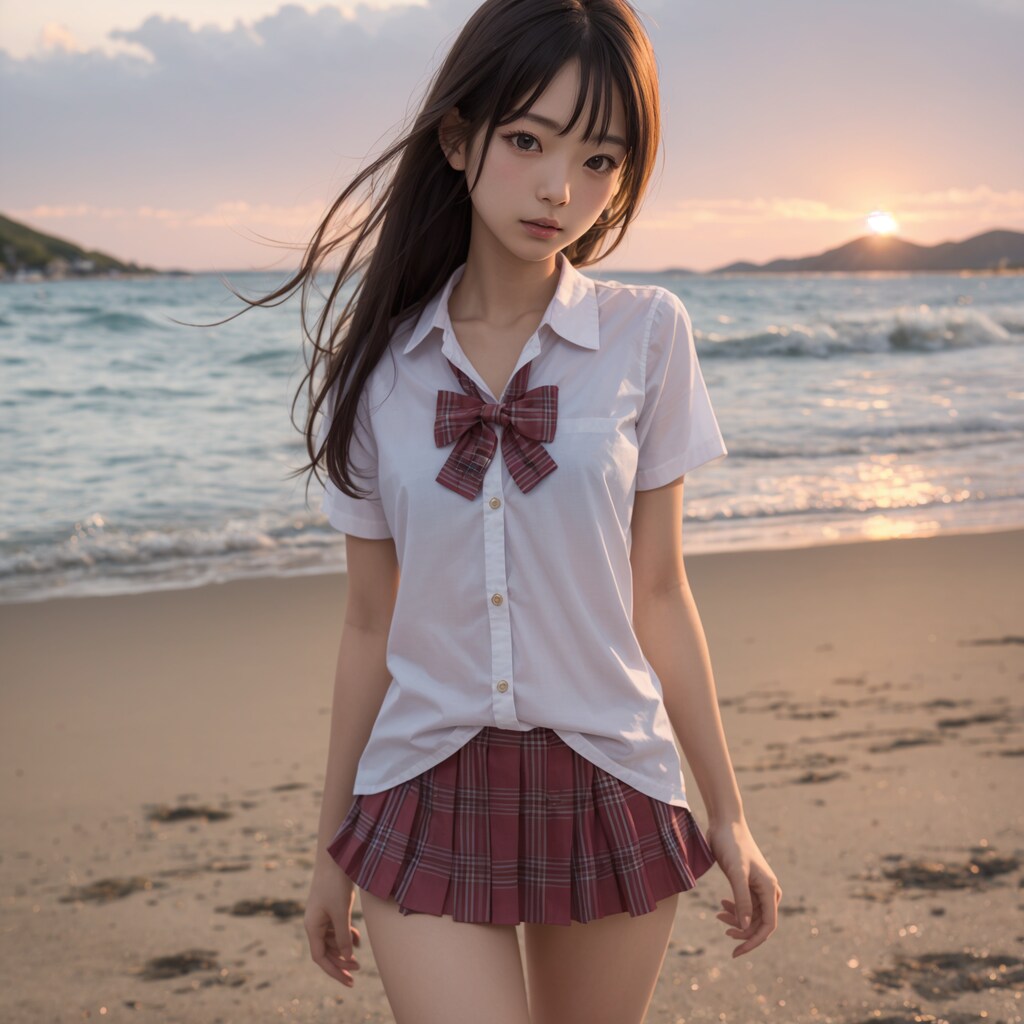 放課後の海岸