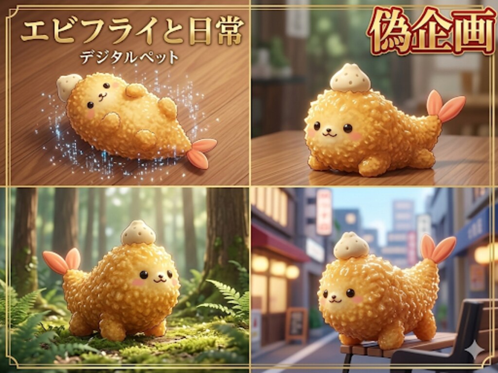 エビフライと日常　デジタルペット