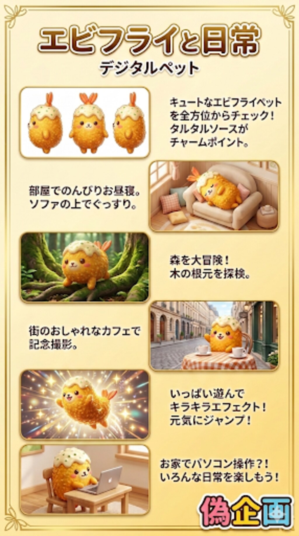 エビフライと日常　デジタルペット