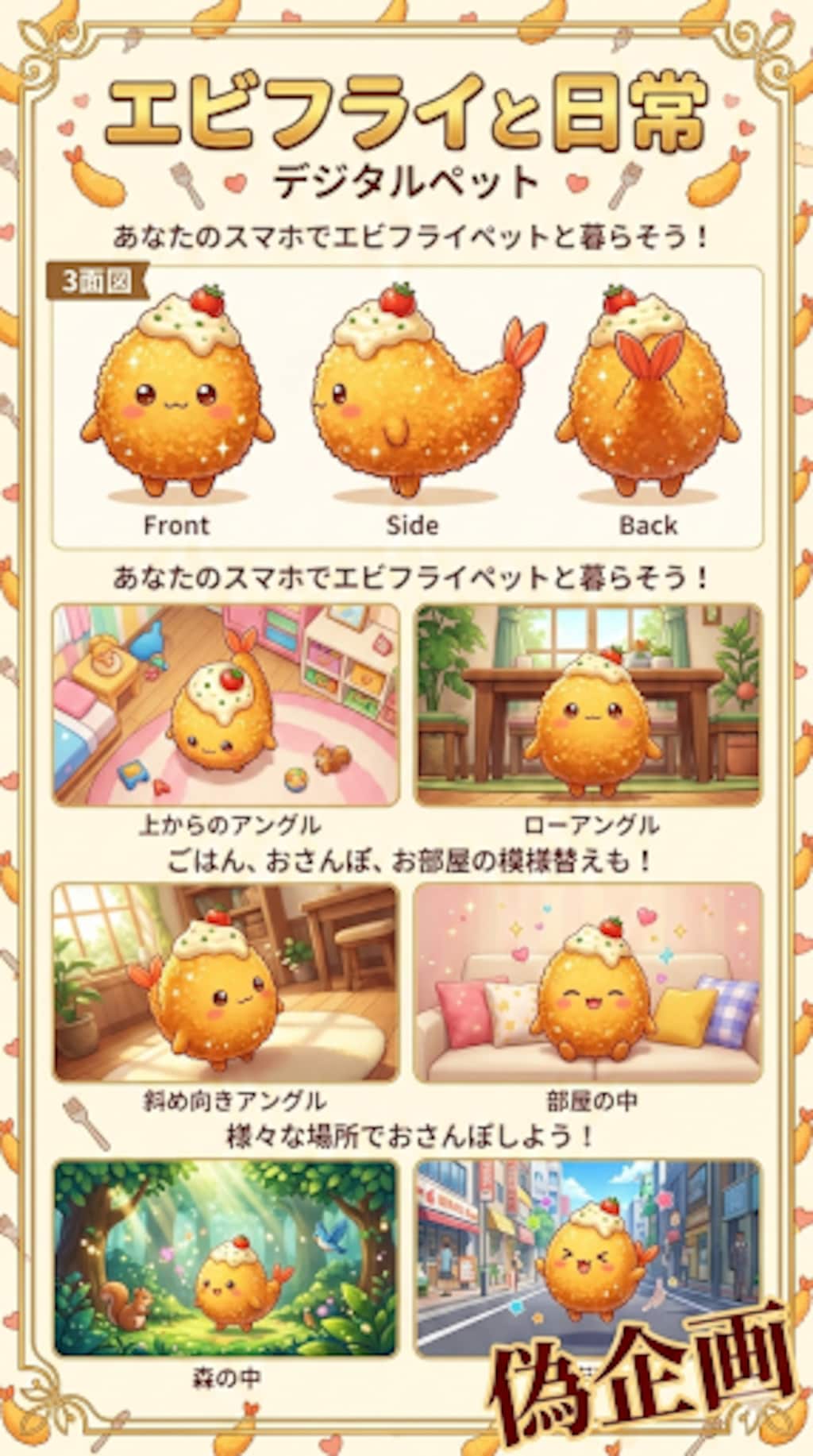 エビフライと日常　デジタルペット
