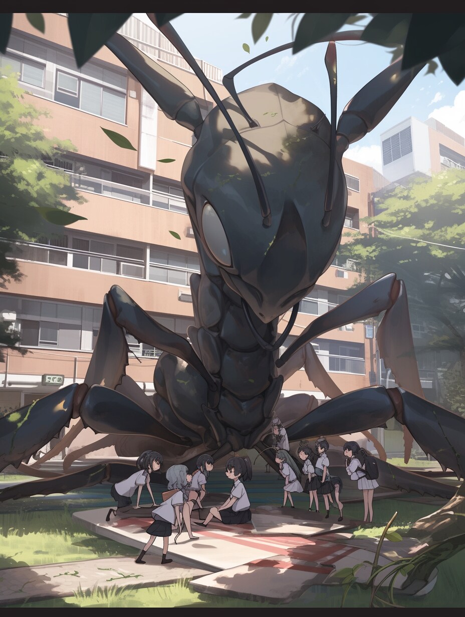 【虫注意】まさか共生するとは思ってなかった | の人気AIイラスト・グラビア