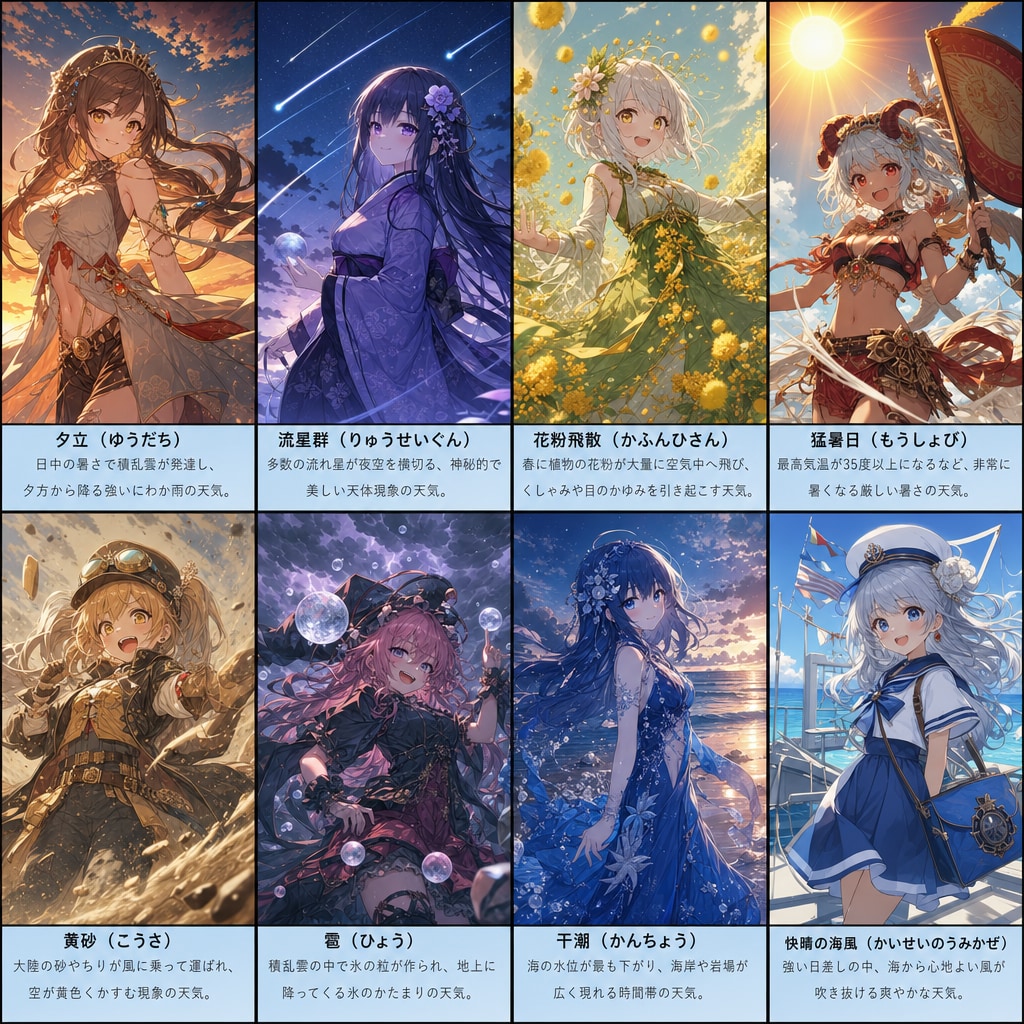 天気の擬人化キャラ詰め合わせ・その2