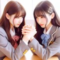 腕相撲の女子高生 7枚目