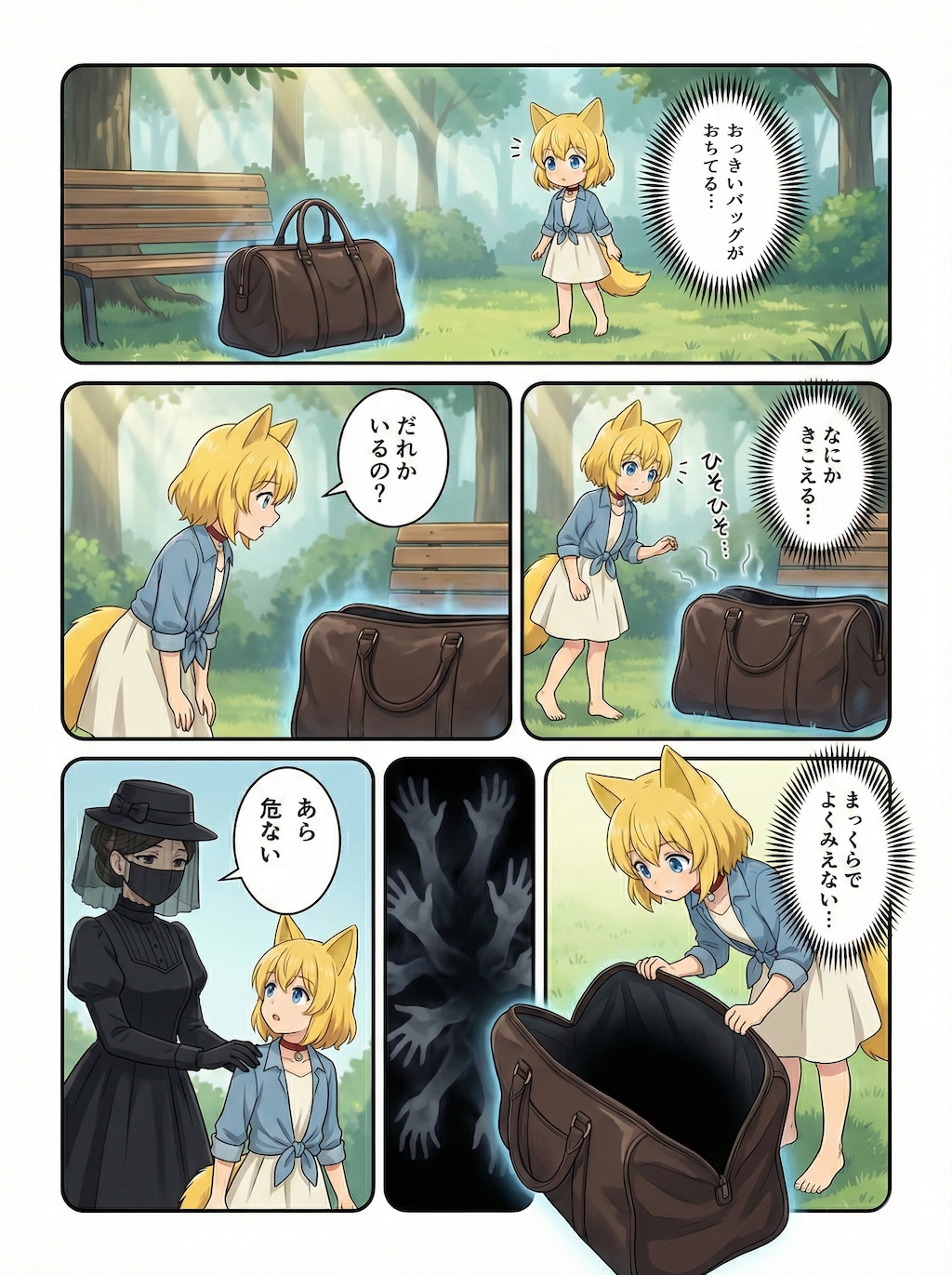 不思議なバッグとキツネ