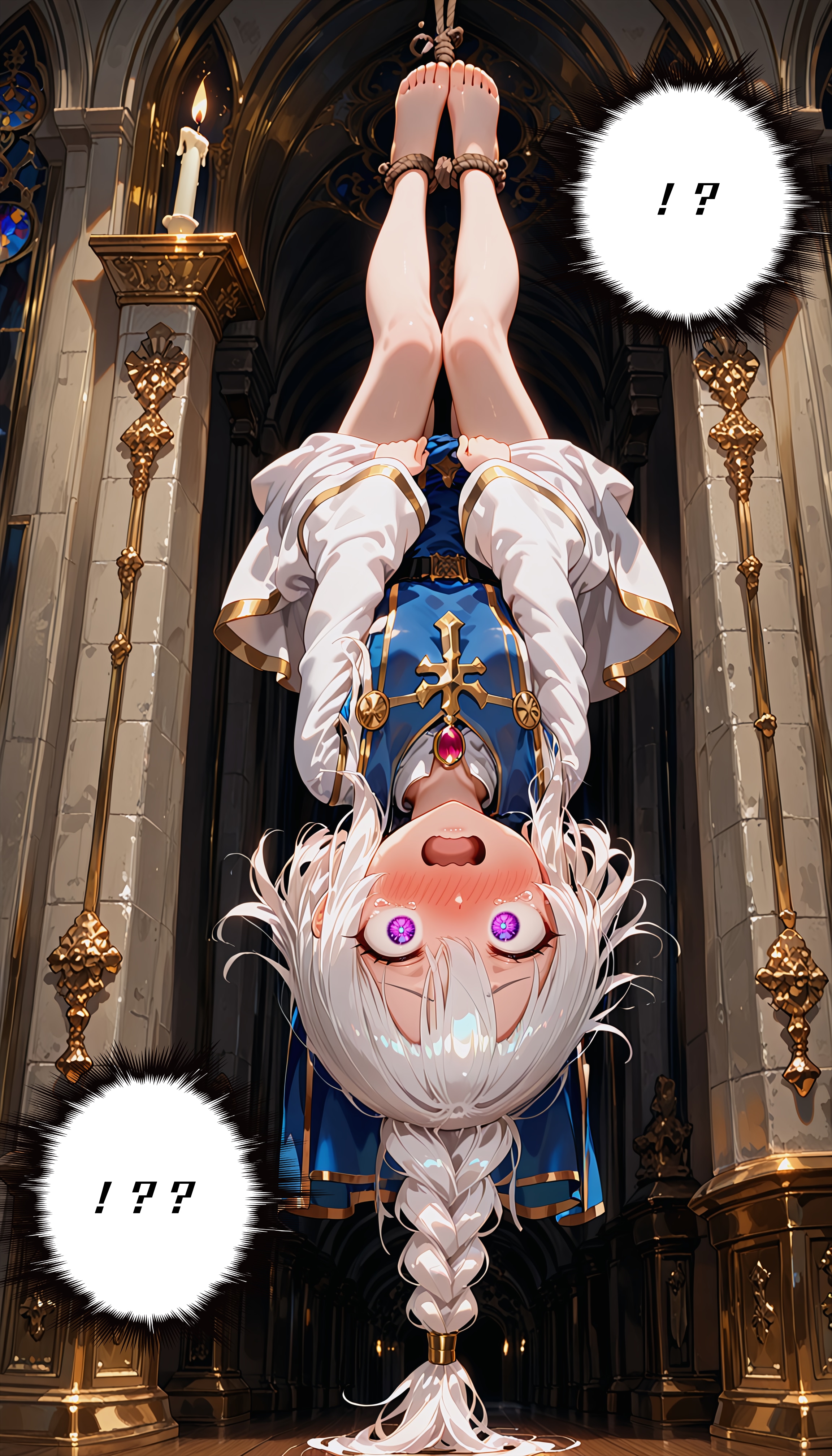 トラップにかかった幼女教皇 | の人気AIイラスト・グラビア