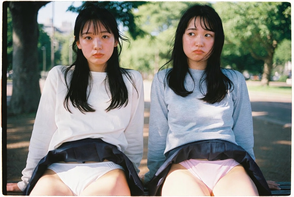 公園女子大生パンチラ④