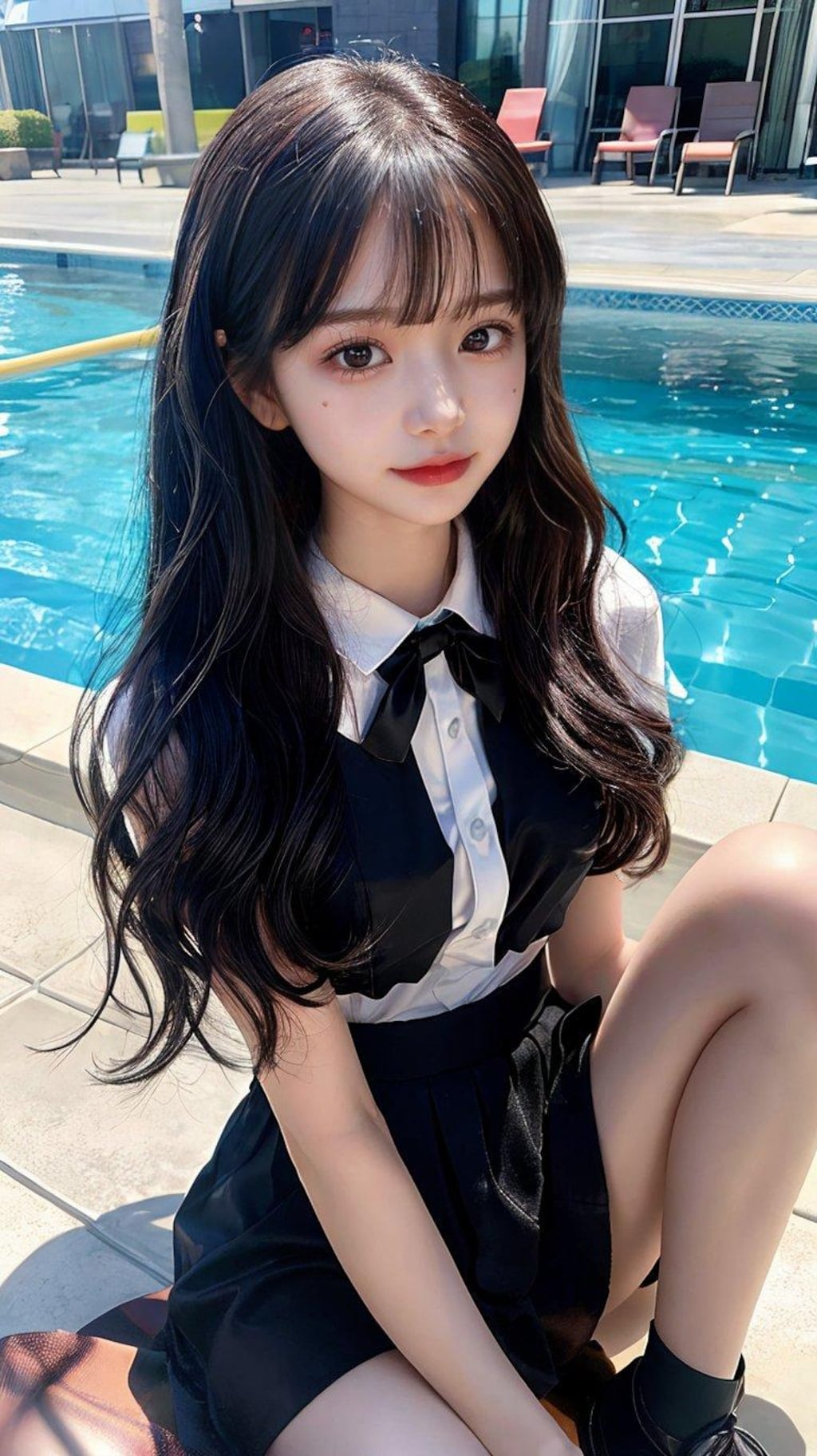 プールサイドの可愛すぎる妹