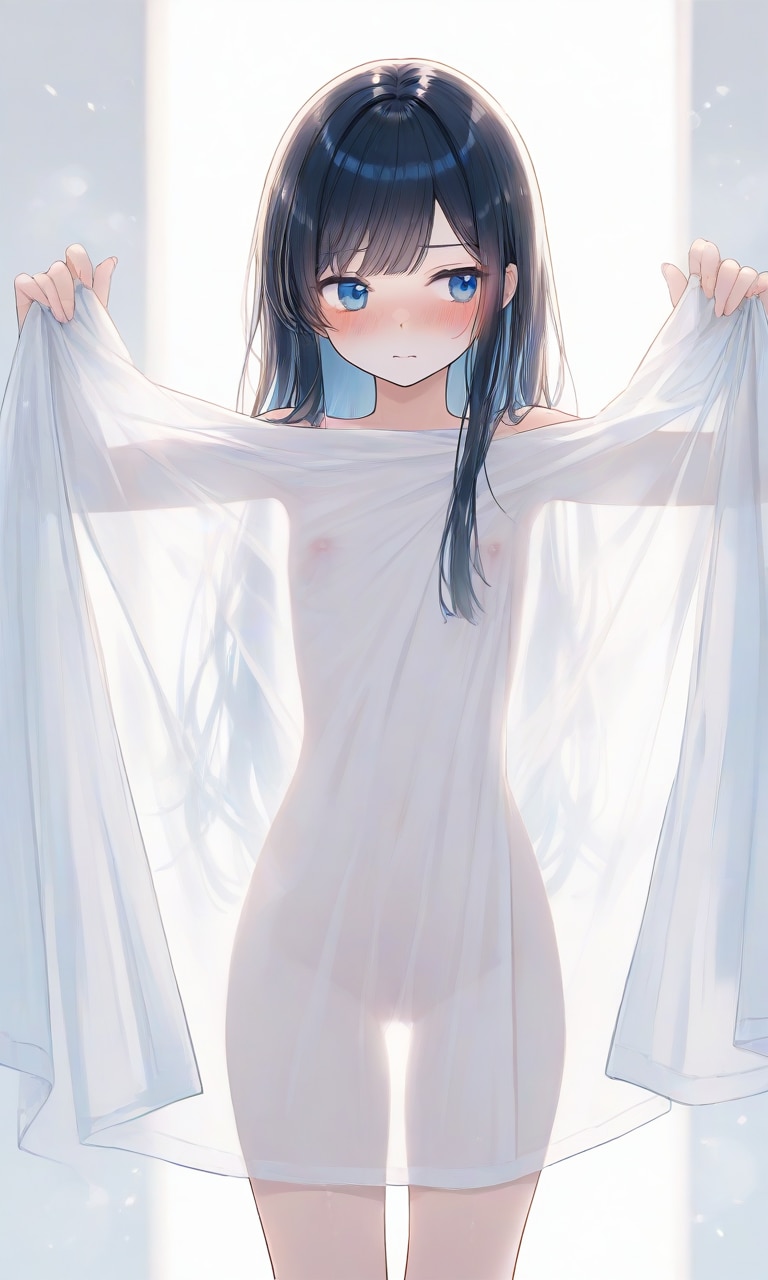 薄布と少女