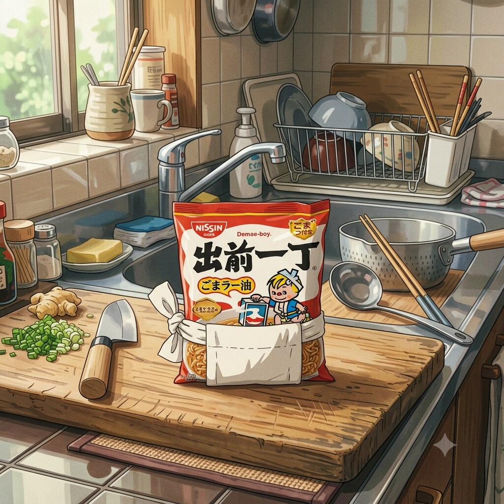 出前一丁ふんどし一丁