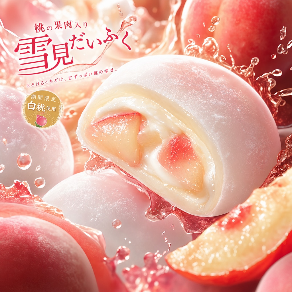 白桃雪見大福