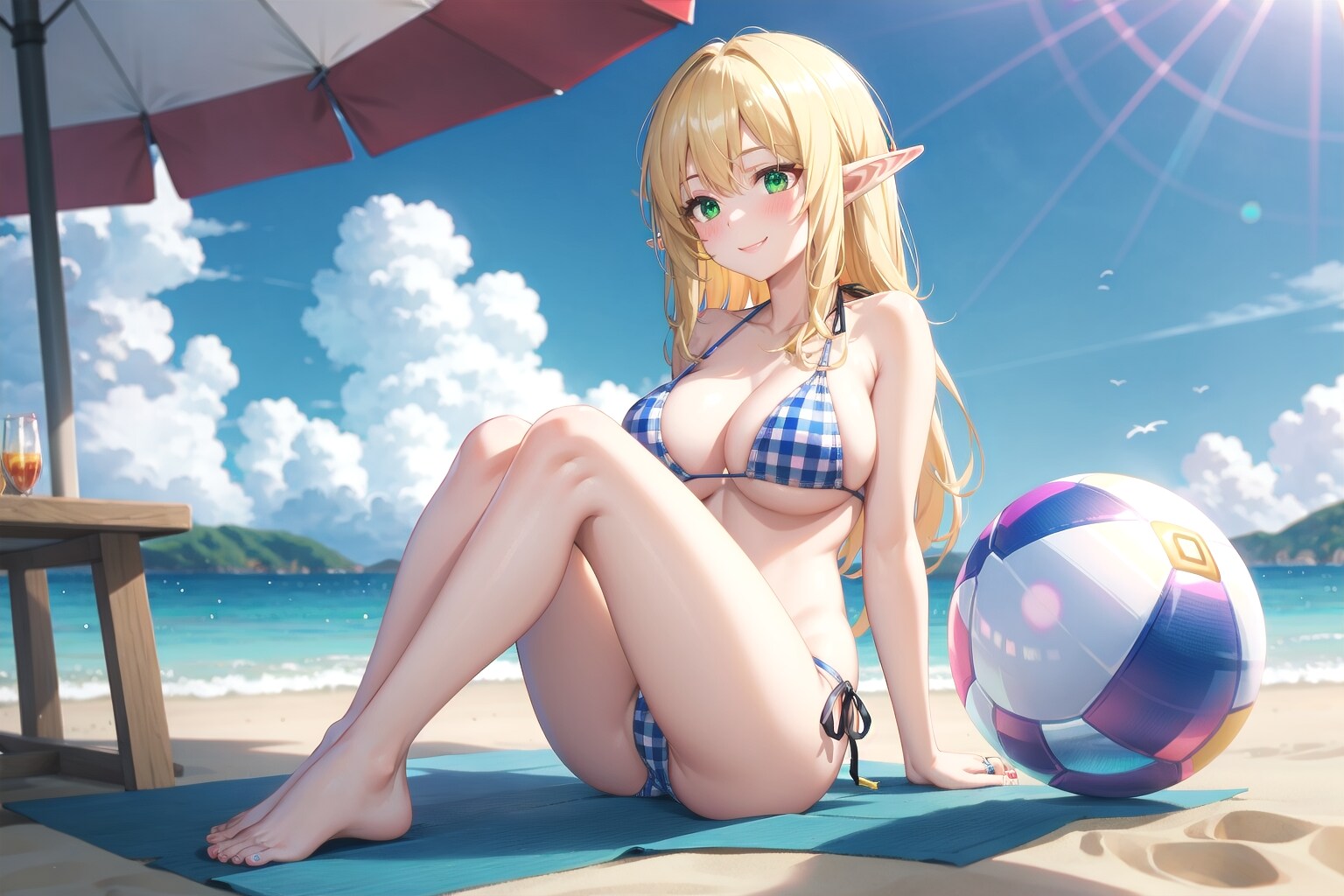 バカンス先のマリーネさん