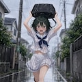 にわか雨に降られる 6枚目