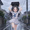 にわか雨に降られる 7枚目