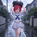 にわか雨に降られる 9枚目