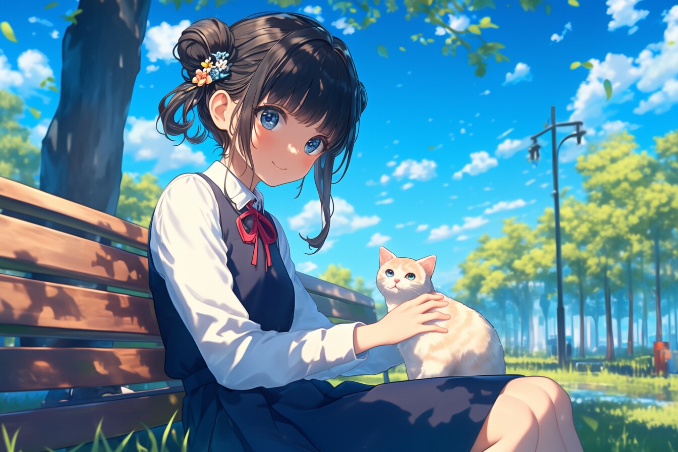 猫🐈とおだんごちゃん🍡✨141 | の人気AIイラスト・グラビア