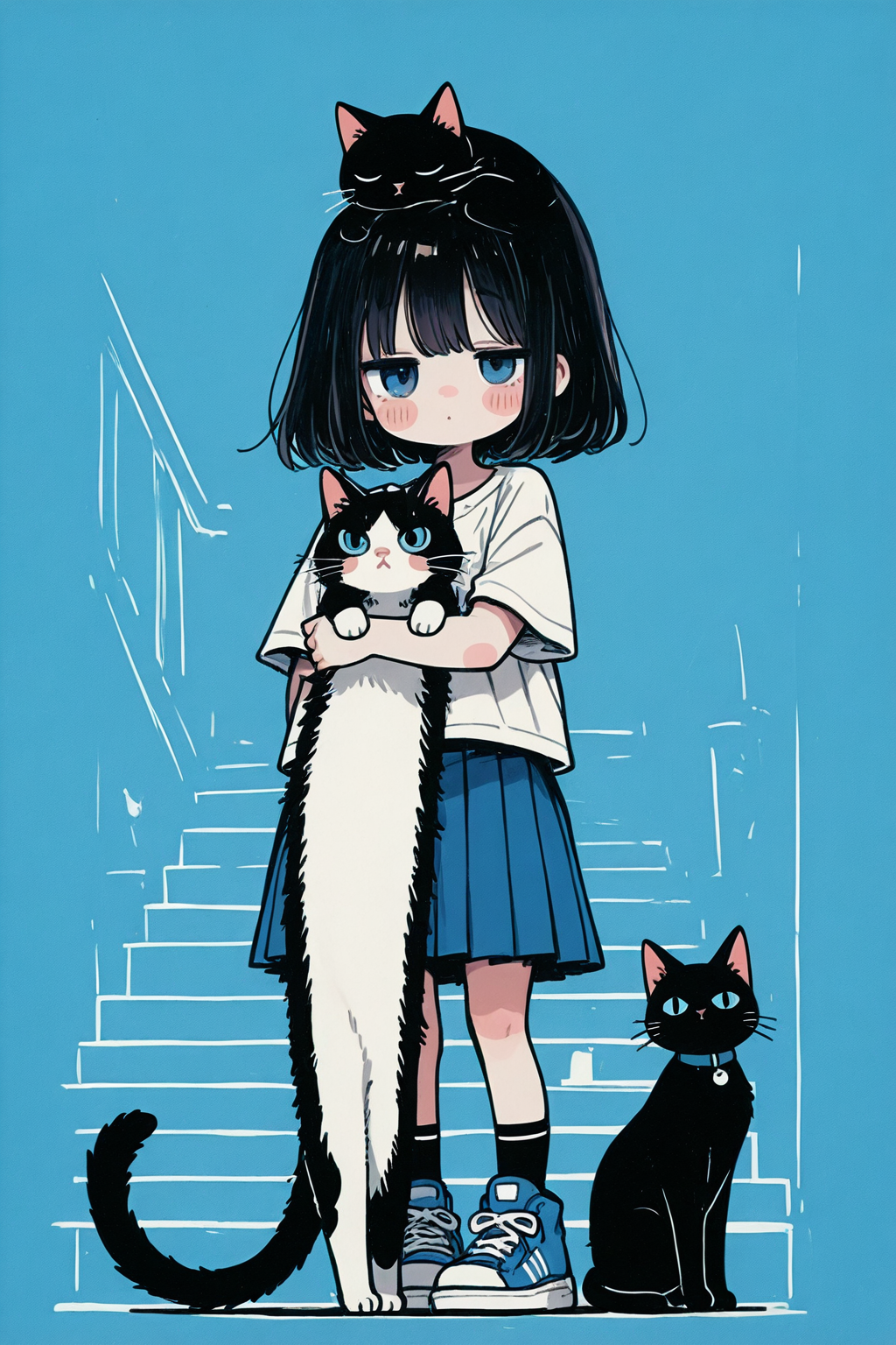 猫に、な（憑）かれてる女の子