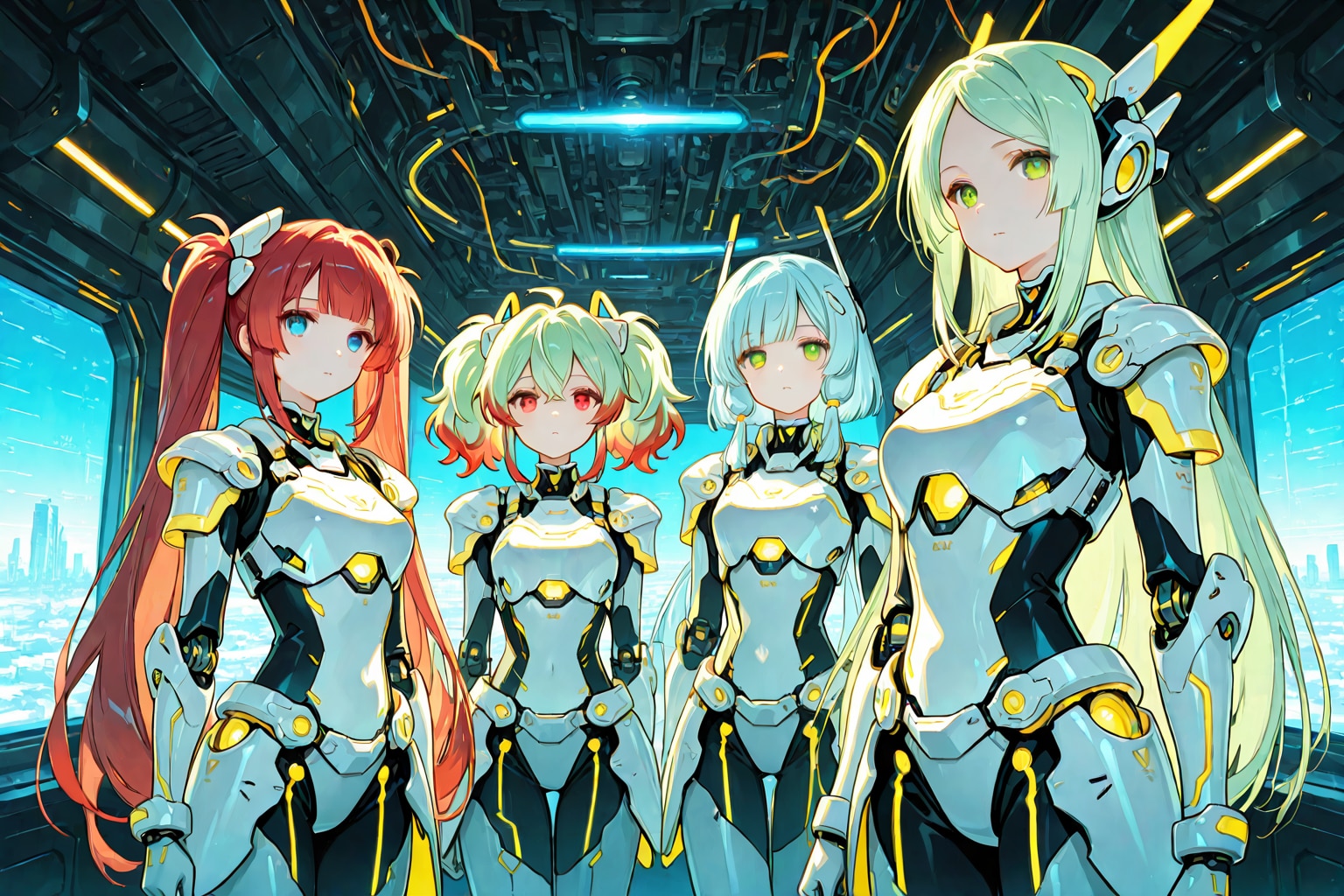 AXI-♀ Houselroid-4sisters | の人気AIイラスト・グラビア