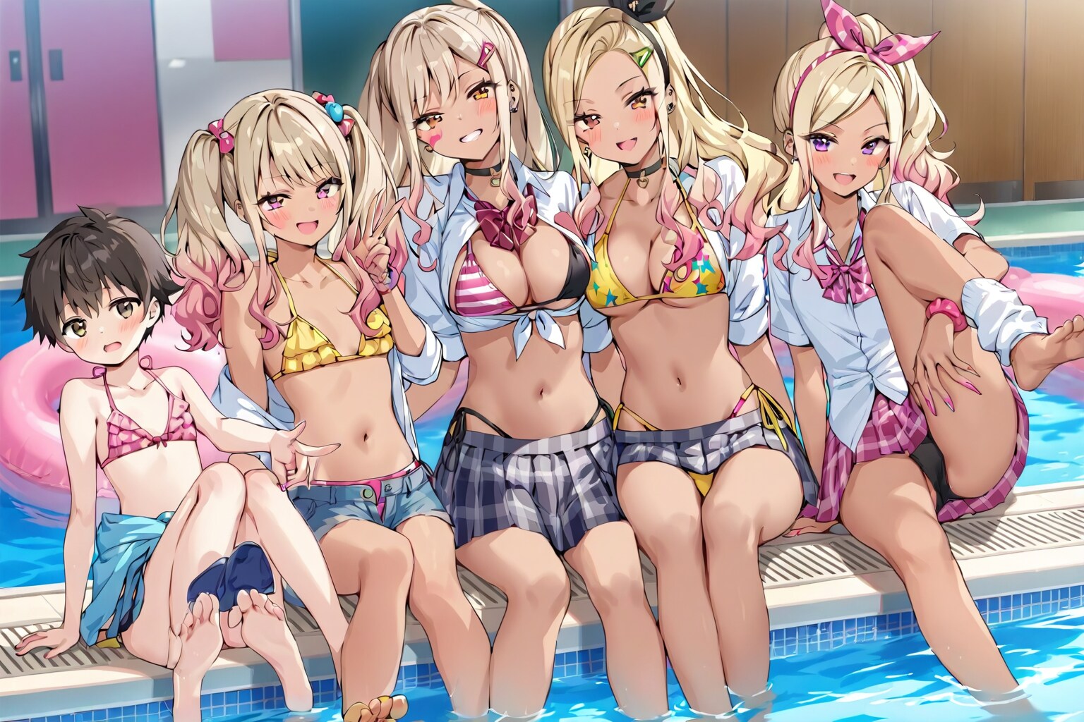 ビキニと制服の放課後