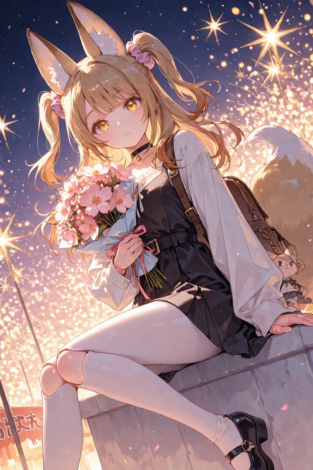 星空とミラちゃん