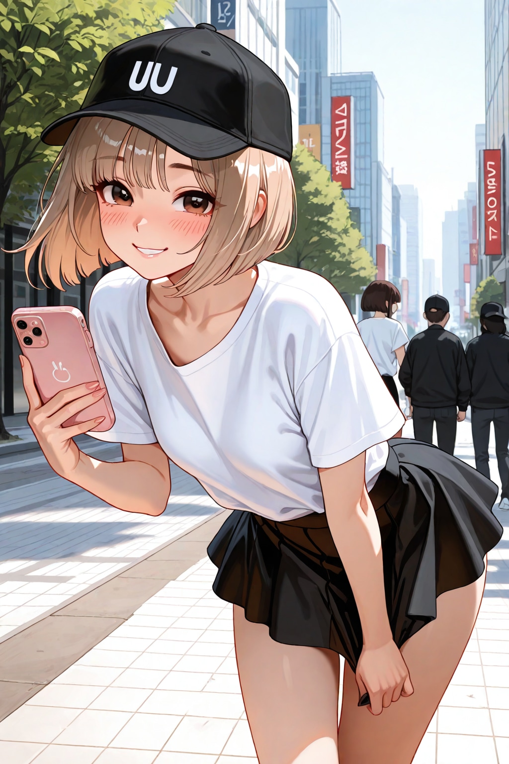 風にイタズラされちゃいそう…