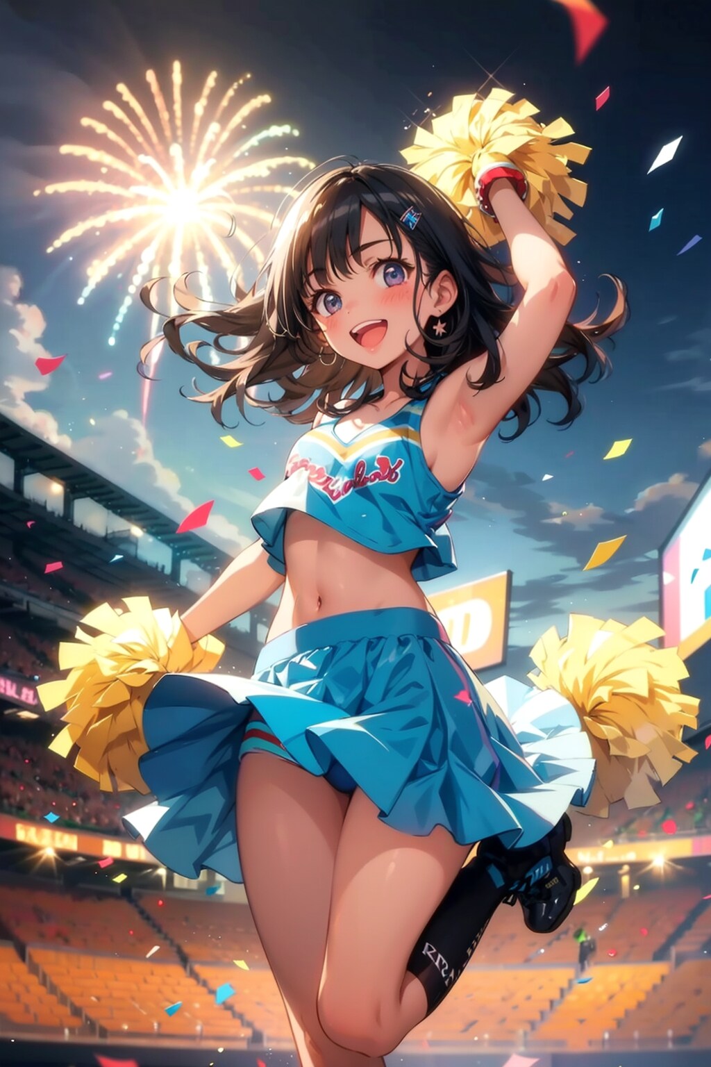 美少女チアガール | の人気AIイラスト・グラビア